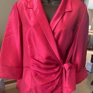Beautiful Pink Cross Over Blouse